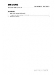 Stercontrol - FAQ S7-1200: Sterownik S7-1200 z firmware 3.0
