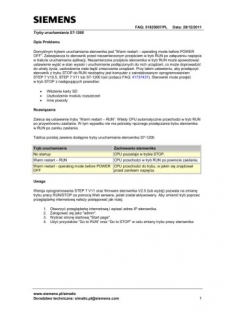 Stercontrol - FAQ S7-1200: Tryby uruchamiania S7-1200