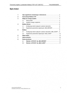 Stercontrol - FAQ S7-1200: Tworzenie projektu z protokołem Modus TCP w sterowniku S7-1200