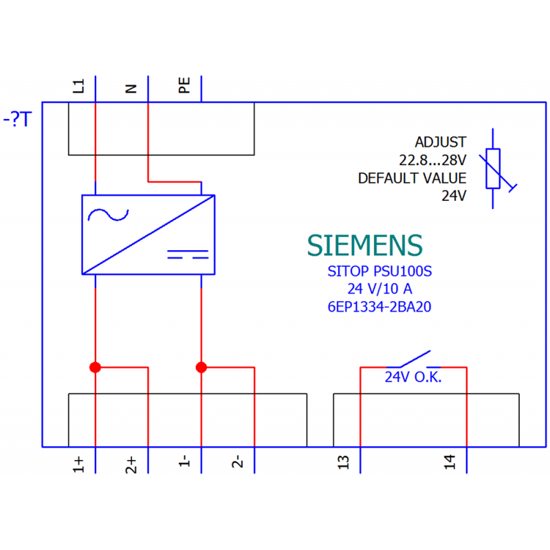 ZASILACZ SITOP PSU100S 24 V/10 A - 6EP1334-2BA20 - STERCONTROL