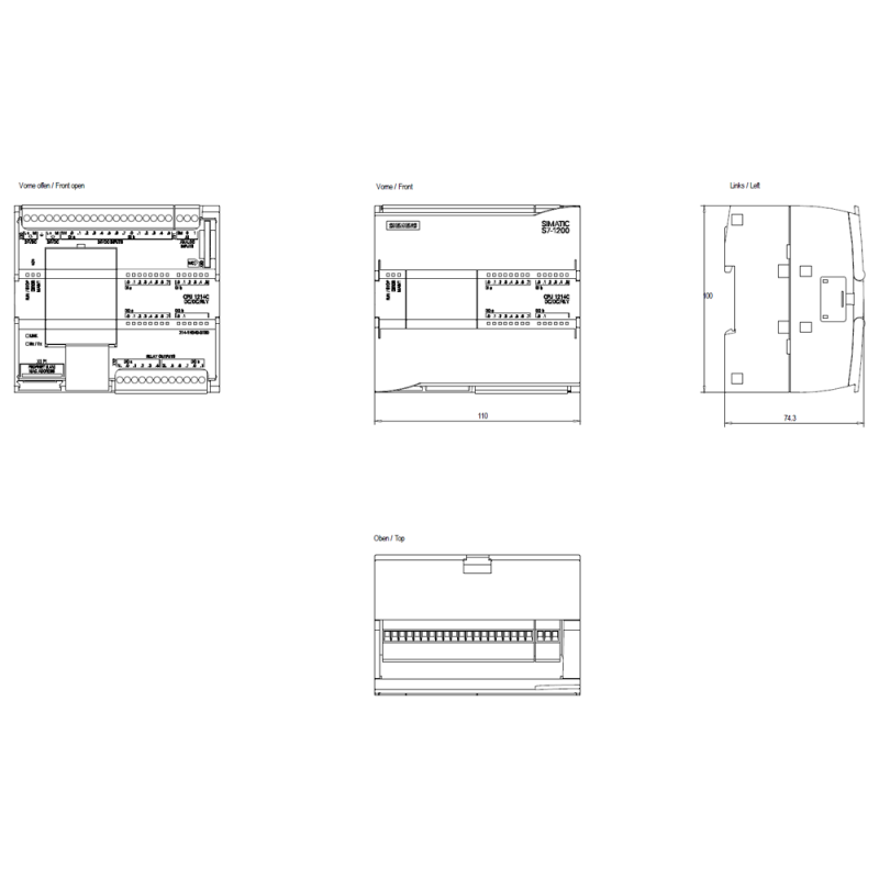 6ES7214-1HG31-0XB0 | Siemens Simatic S7-1200 - CPU 1214C