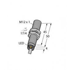 Czujnik indukcyjny z rozszerzonym zakresem detekcji BI4-M12-AP6X, PNP, NO, M12, 4 mm, 2m, 4607006