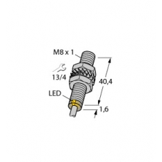 Czujnik indukcyjny z rozszerzonym zakresem detekcji BI2-EG08-AP6X, PNP, NO, M8, 2 mm, 2m, 4602040