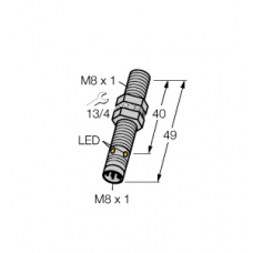Czujnik indukcyjny z rozszerzonym zakresem detekcji BI2-EG08-AP6X-V1131, PNP, NO, M8, 2 mm, M8, 4602050