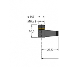 Przewód podłączeniowy, PKW3M-5/TXL, 6625557, 5 m; 3 x 0,34 mm², M8
